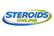 Logo for 'Steroids Online' with blue and green text on a white background