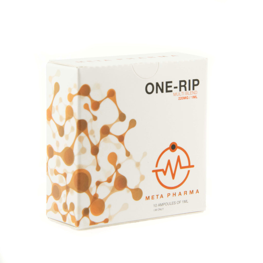 Box of ONE-RIP by Meta Pharma on a white background
